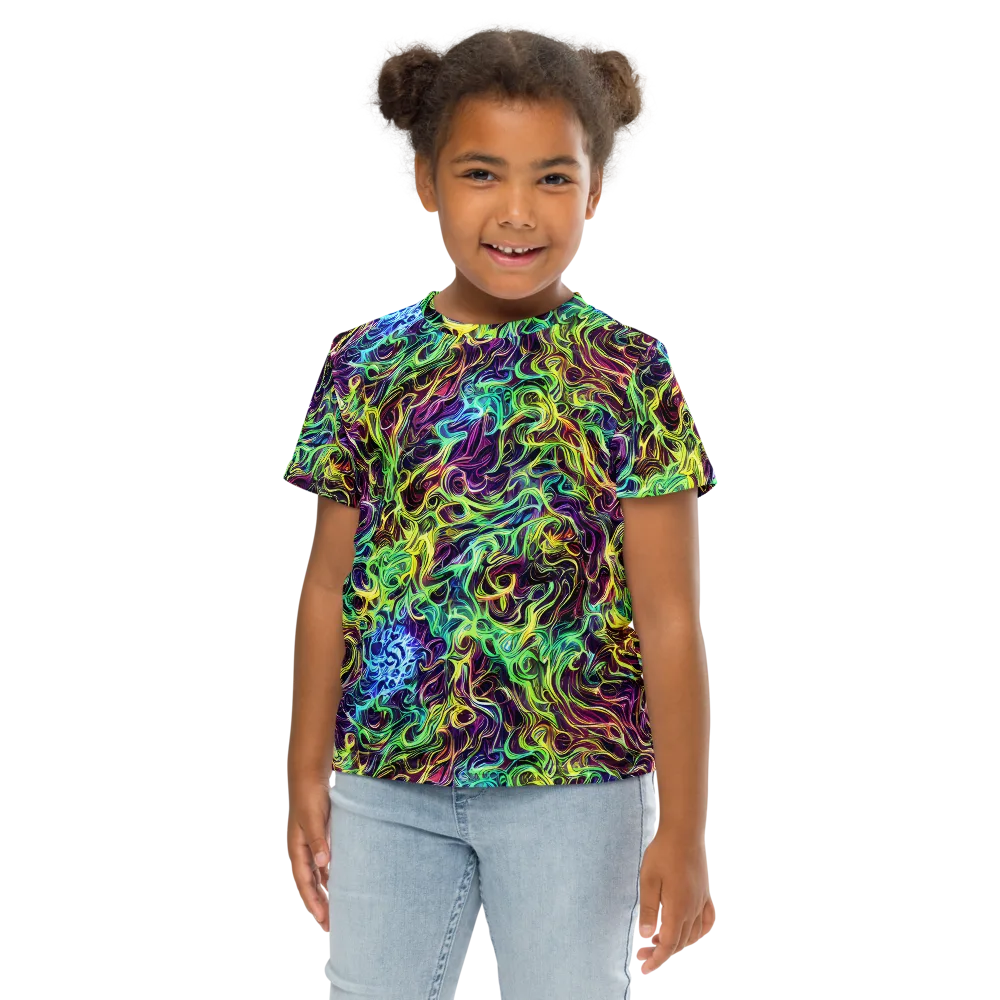 Emberlight Spiral on Kids Crew Neck T-Shirt — Front