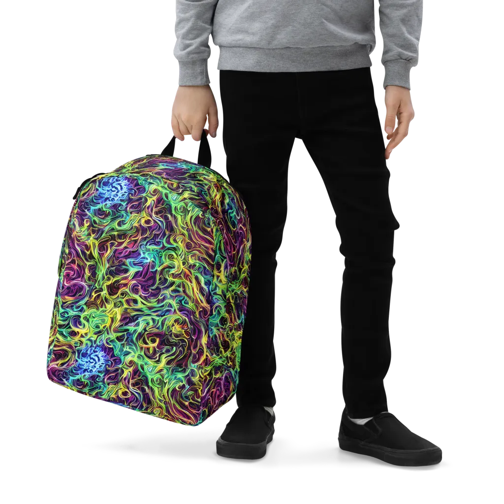 Emberlight Spiral on Minimalist Backpack — Zoomed-in