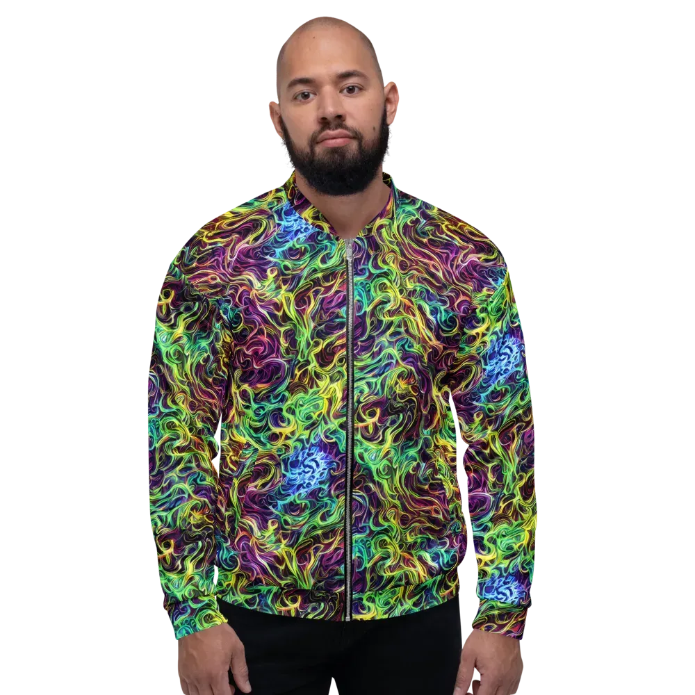 Emberlight Spiral on Bomber Jacket — Front