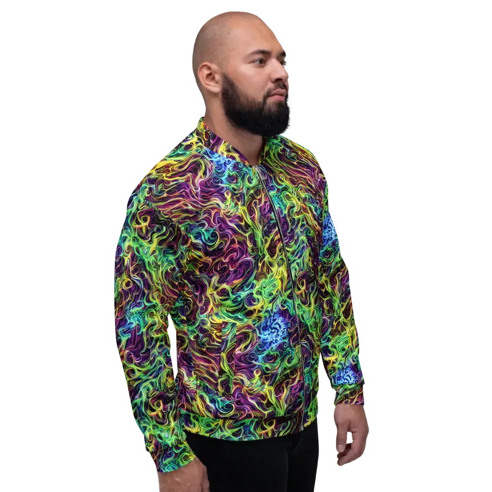 Emberlight Spiral on Bomber Jacket — Right