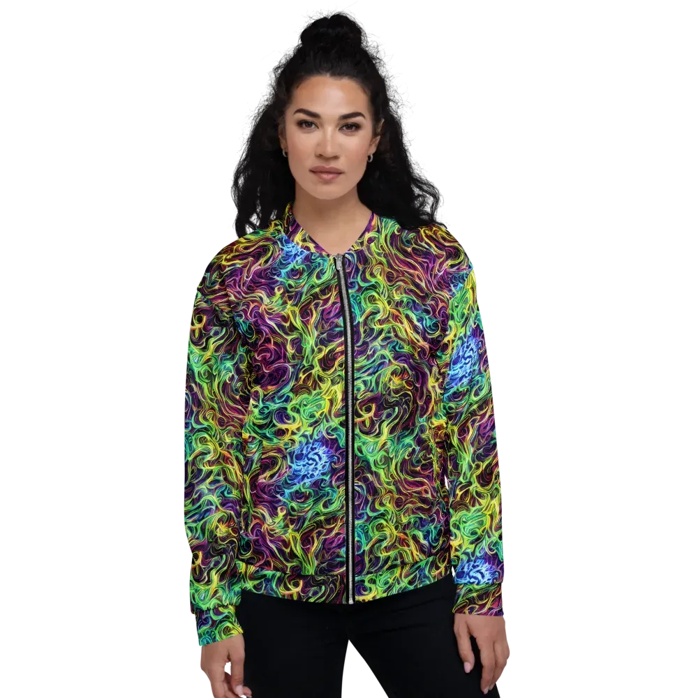 Emberlight Spiral on Bomber Jacket — Front