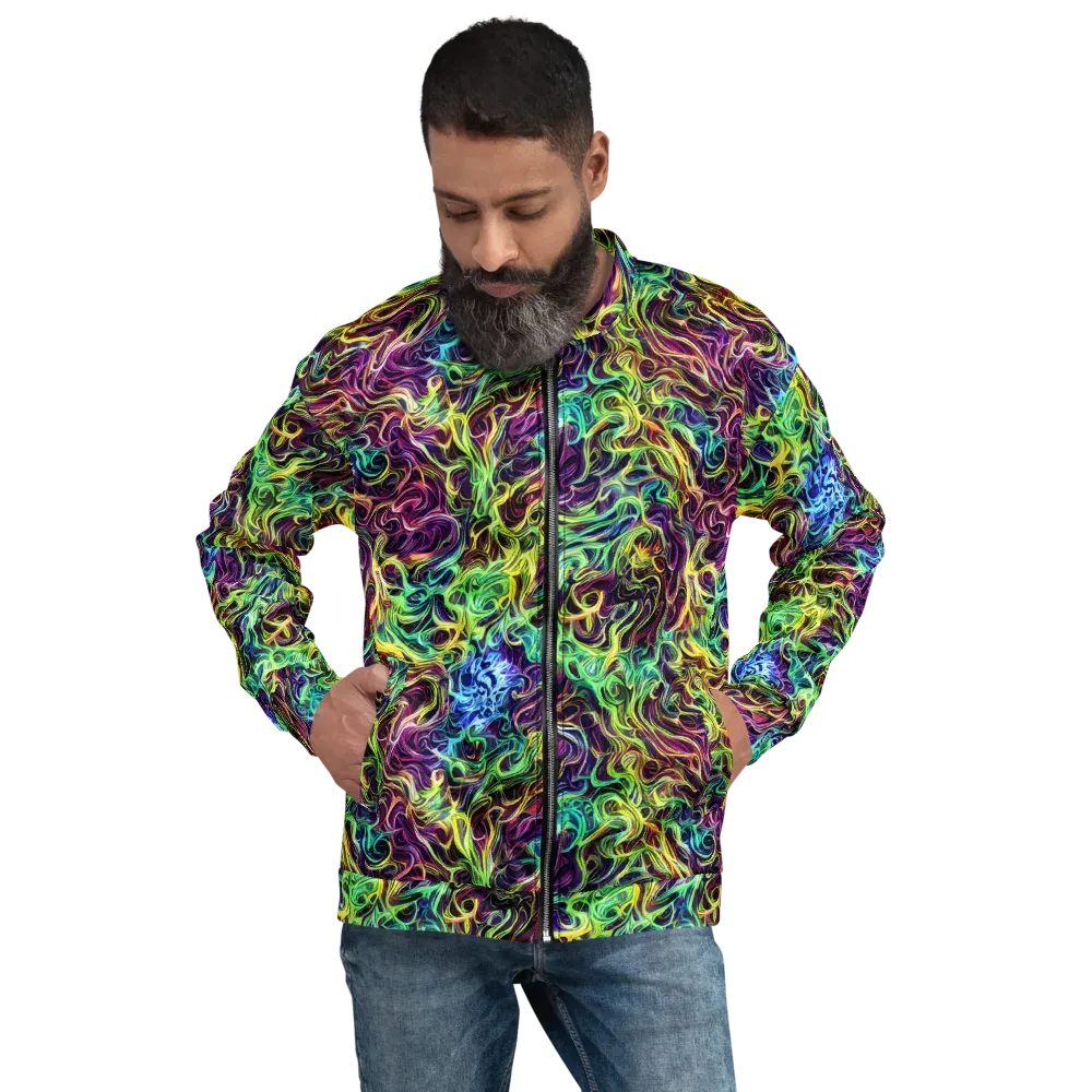 Emberlight Spiral on Bomber Jacket — Front