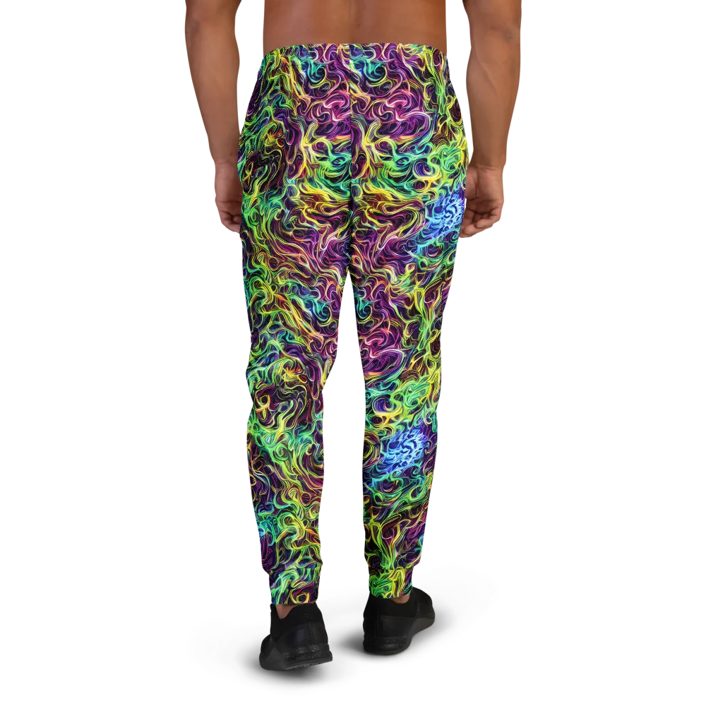 Emberlight Spiral on Men's Joggers — Back