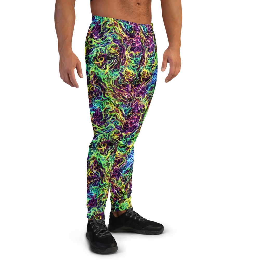 Emberlight Spiral on Men's Joggers — Right