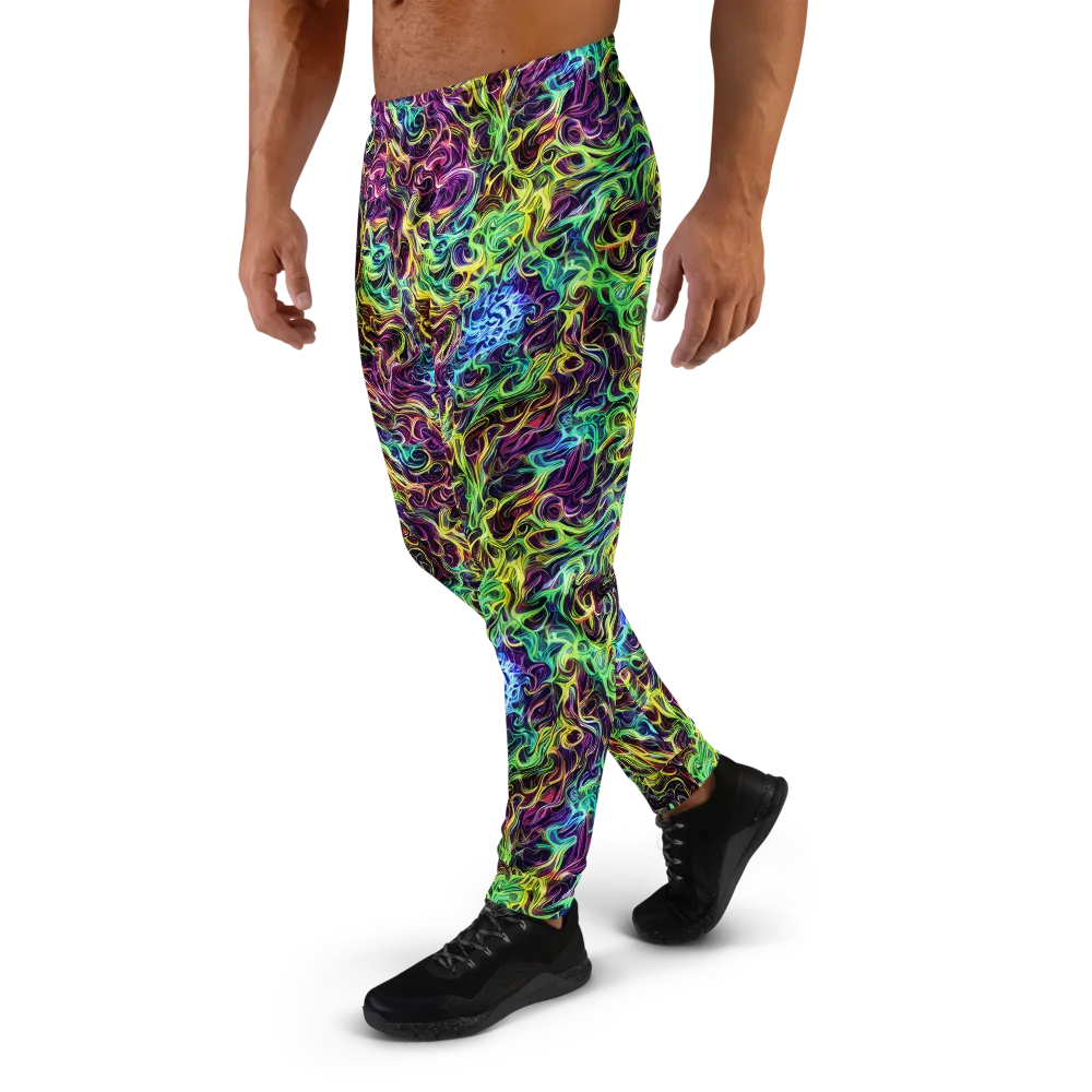 Emberlight Spiral on Men's Joggers — Left