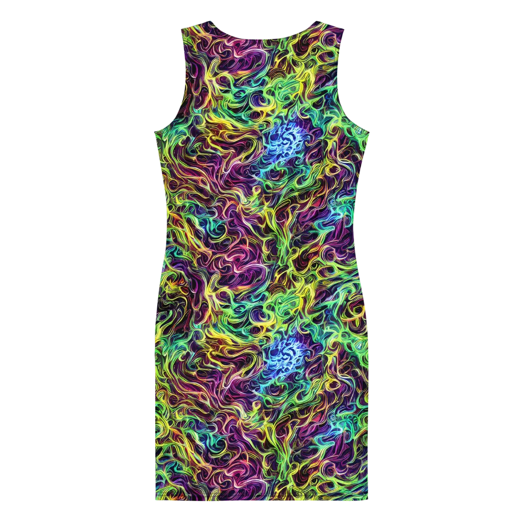 Emberlight Spiral on Bodycon Dress — Back