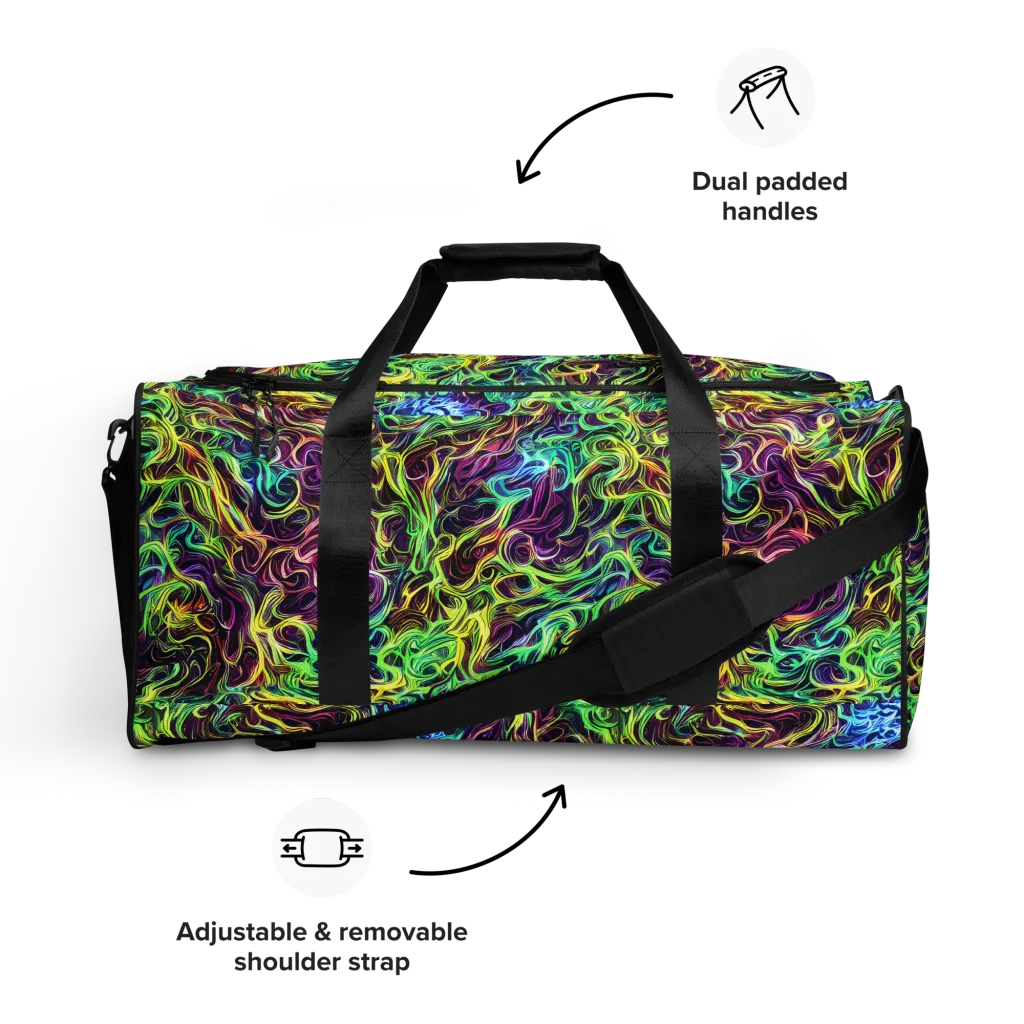 Emberlight Spiral on Duffle Bag — Front