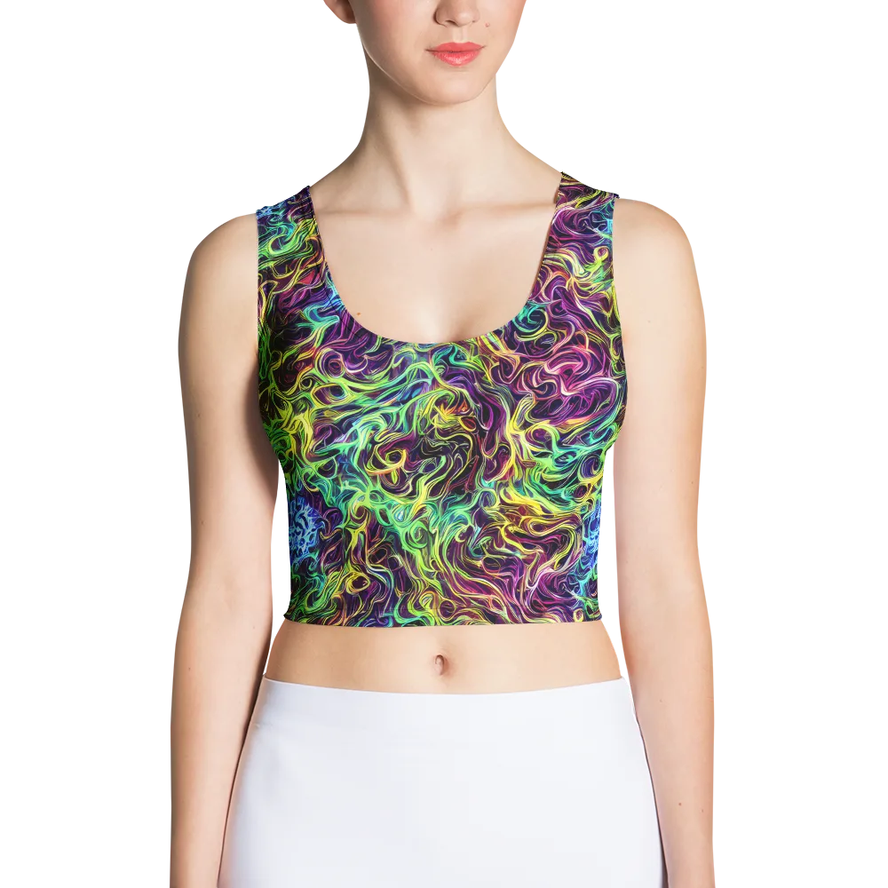 Emberlight Spiral on Crop Top — Front
