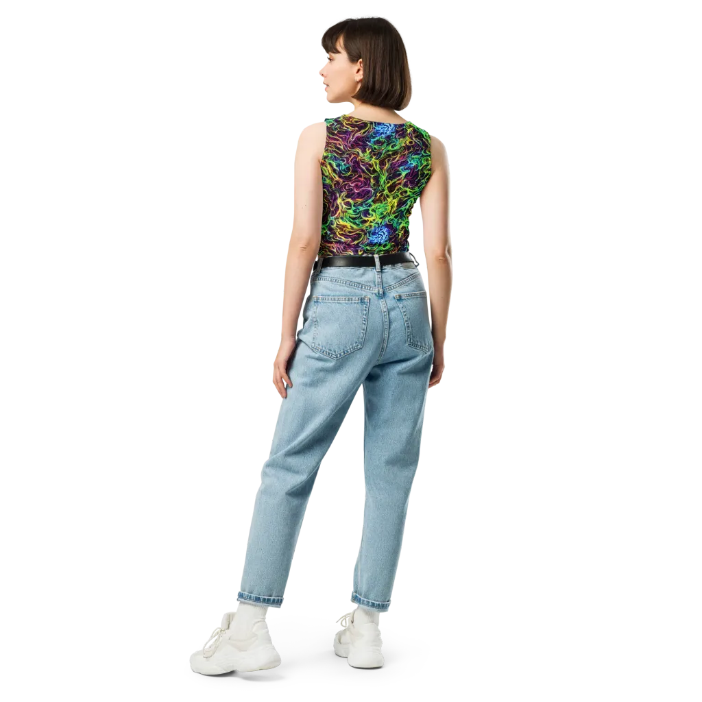 Emberlight Spiral on Crop Top — Back