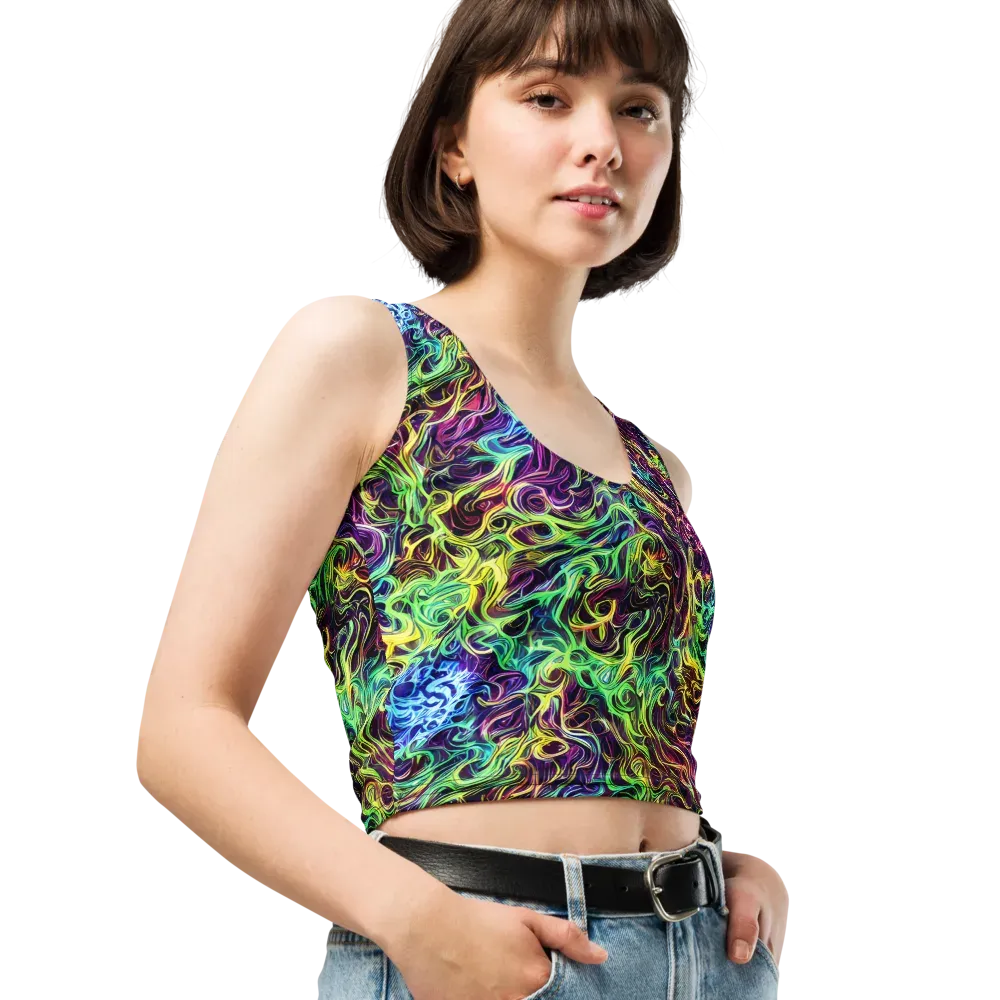 Emberlight Spiral on Crop Top — Right Front