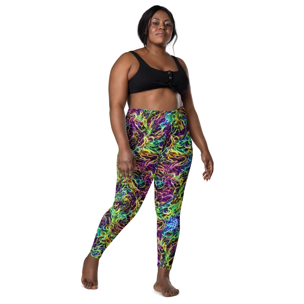Emberlight Spiral on Leggings with Pockets — Front
