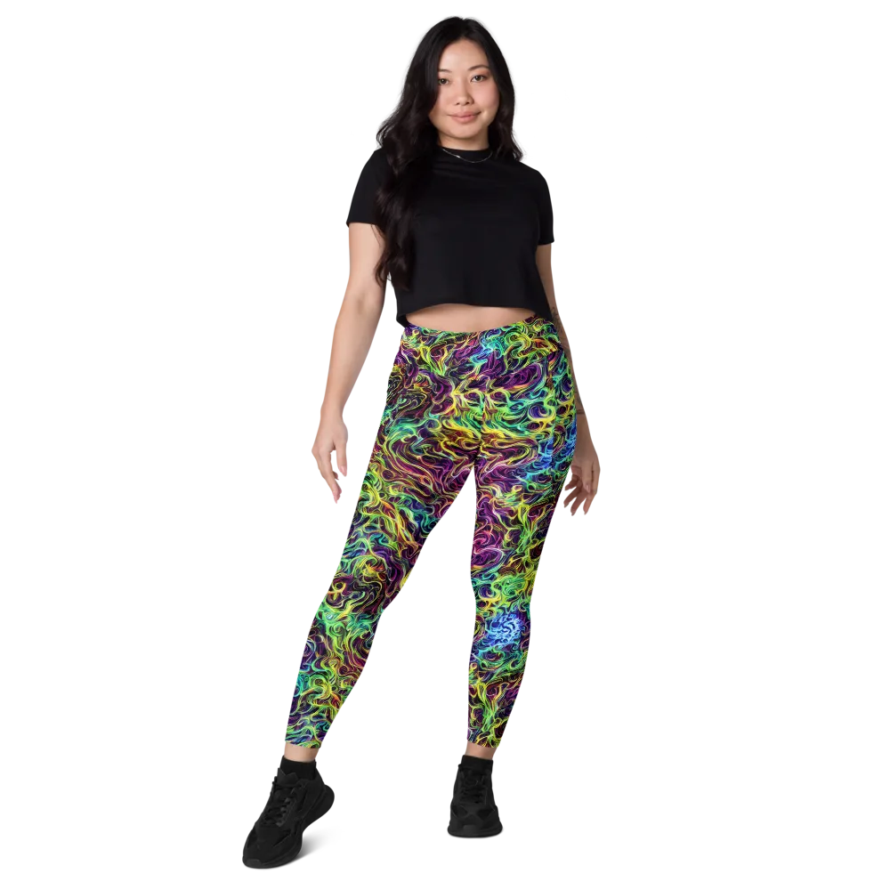 Emberlight Spiral on Leggings with Pockets — Front