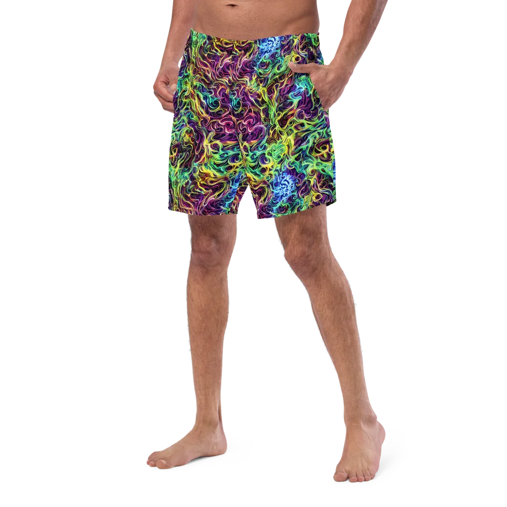 Emberlight Spiral on Swim Trunks — Left Front