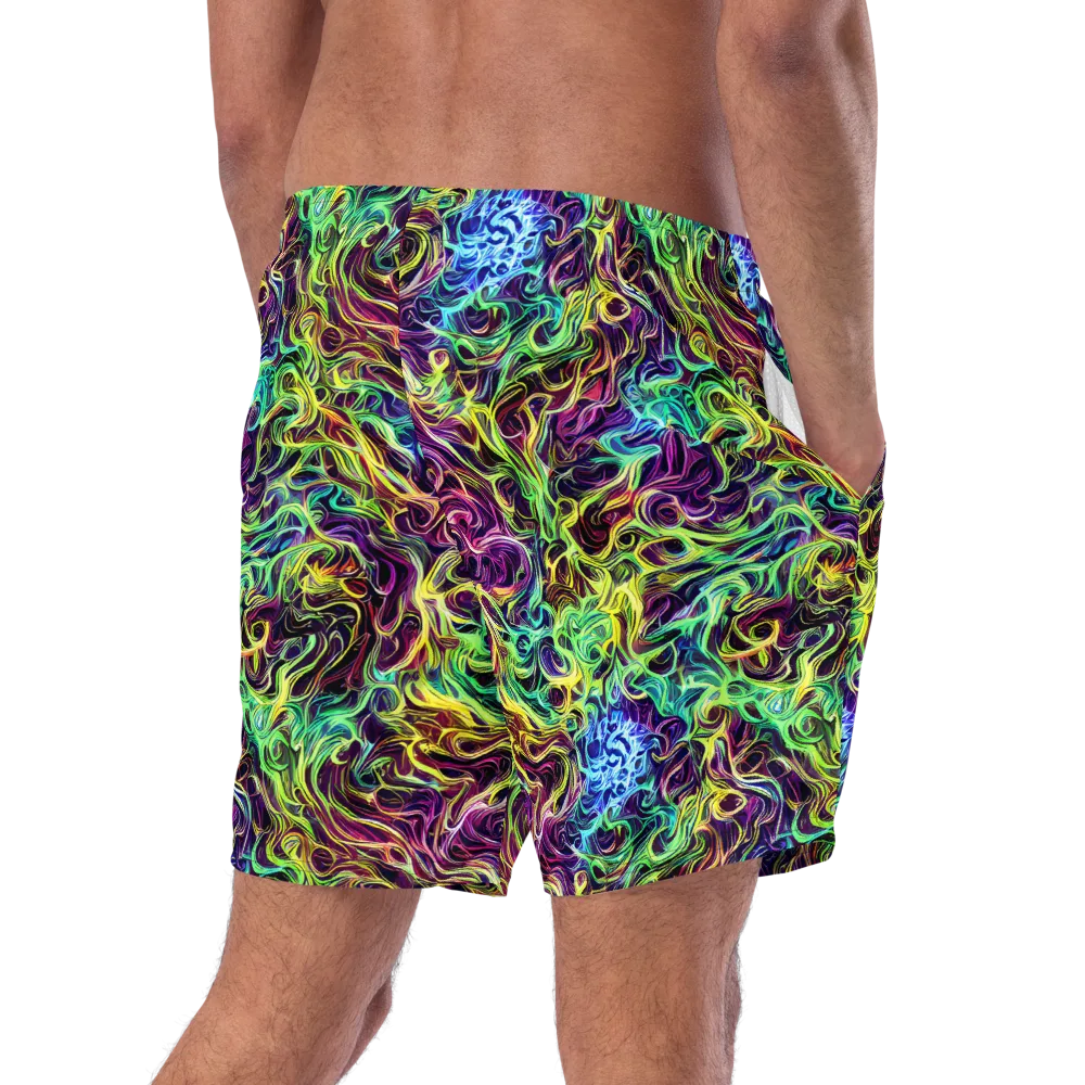 Emberlight Spiral on Swim Trunks — Right Back