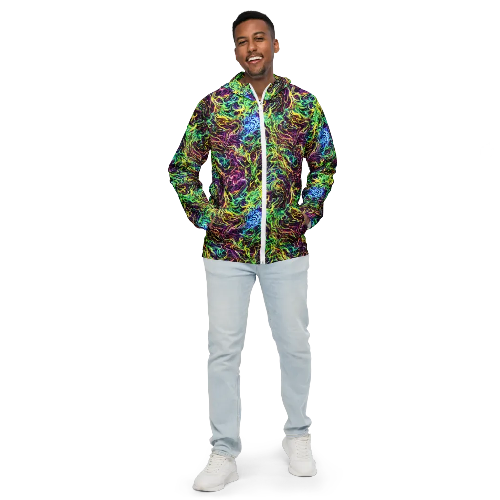Emberlight Spiral on Men's Windbreaker — Front