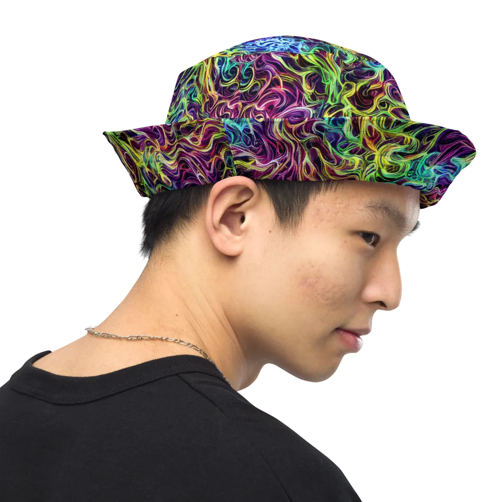 Emberlight Spiral on Reversible Bucket Hat — Right Outside