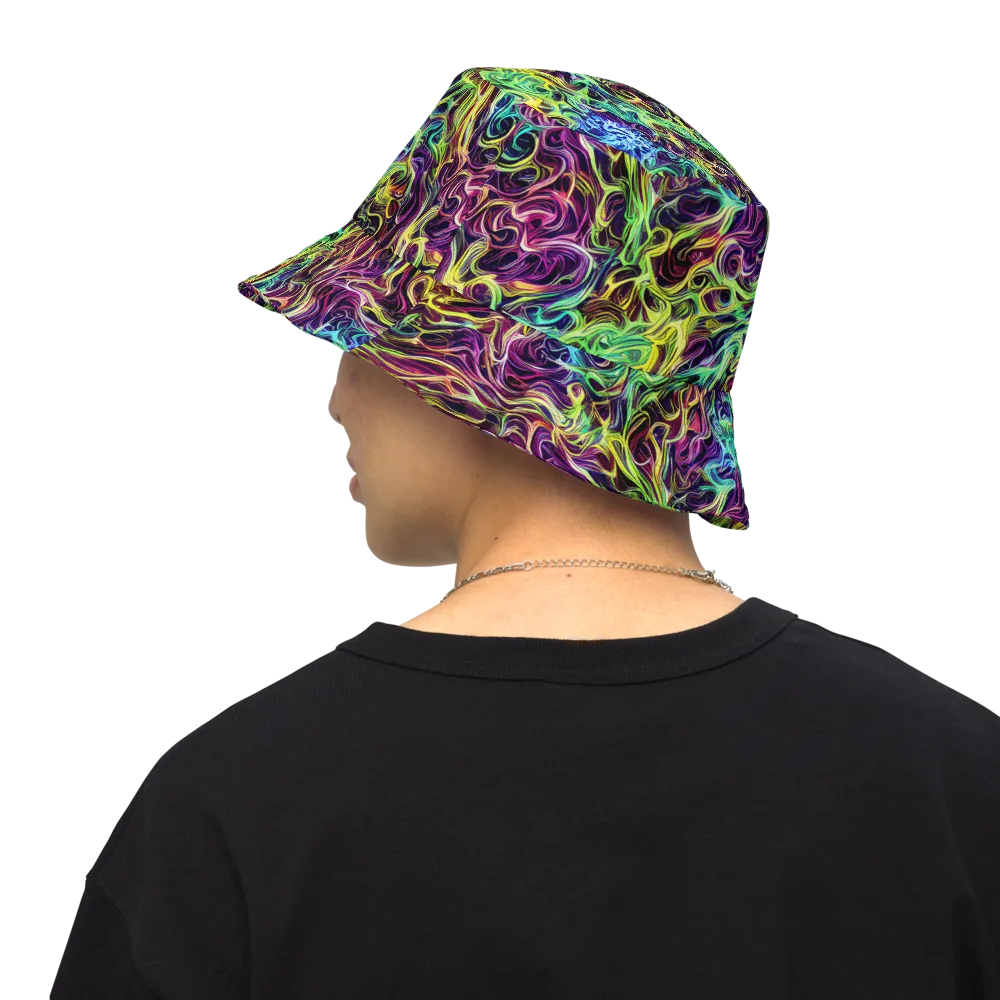 Emberlight Spiral on Reversible Bucket Hat — Back Inside