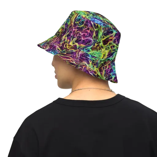 Emberlight Spiral on a Reversible Bucket Hat