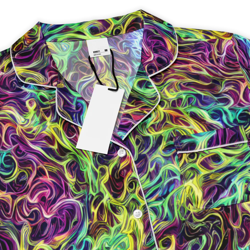 Emberlight Spiral on Women's Short Sleeve Pajama Top — Product details