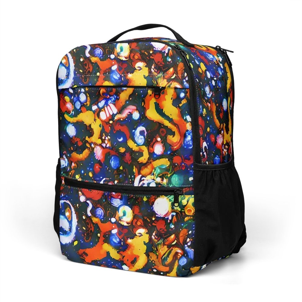 Orchid Voltage on Utility Backpack — Left Front