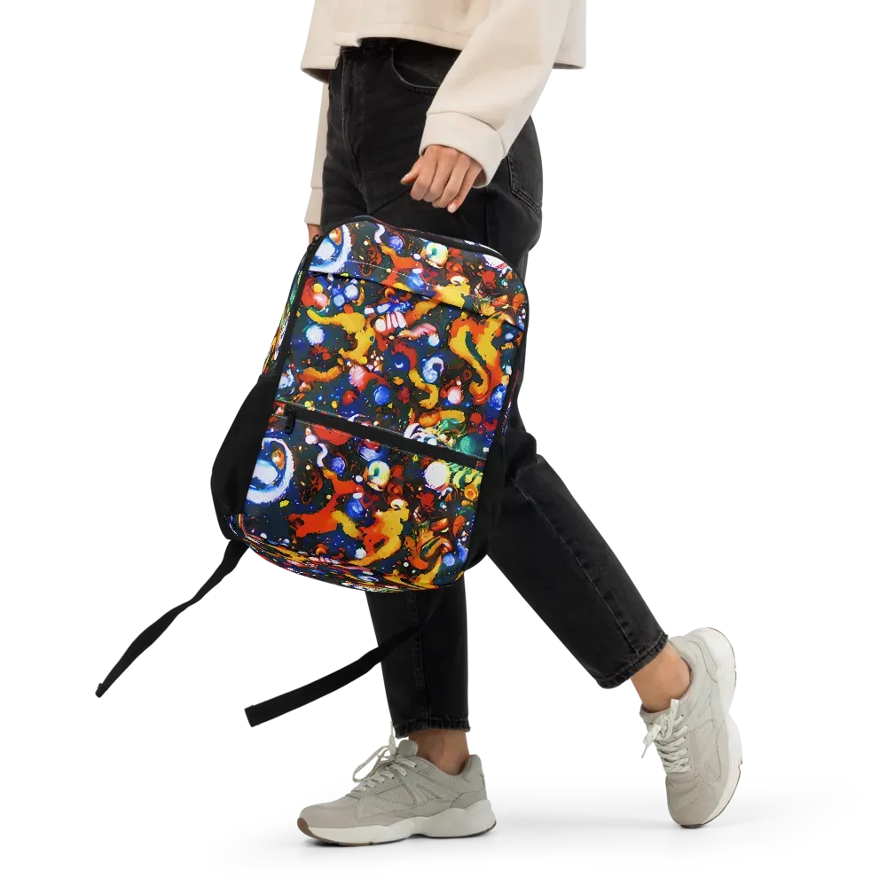 Orchid Voltage on Utility Backpack — Front