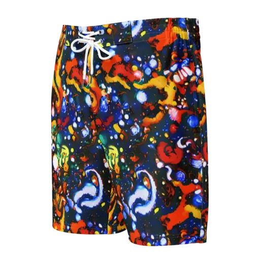 Orchid Voltage on a Men's Board Shorts