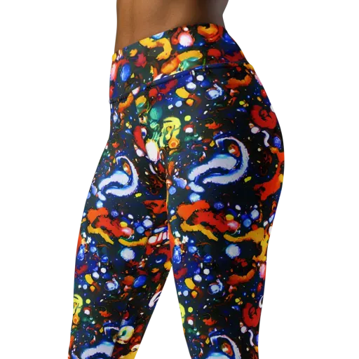 Orchid Voltage on a Yoga Leggings