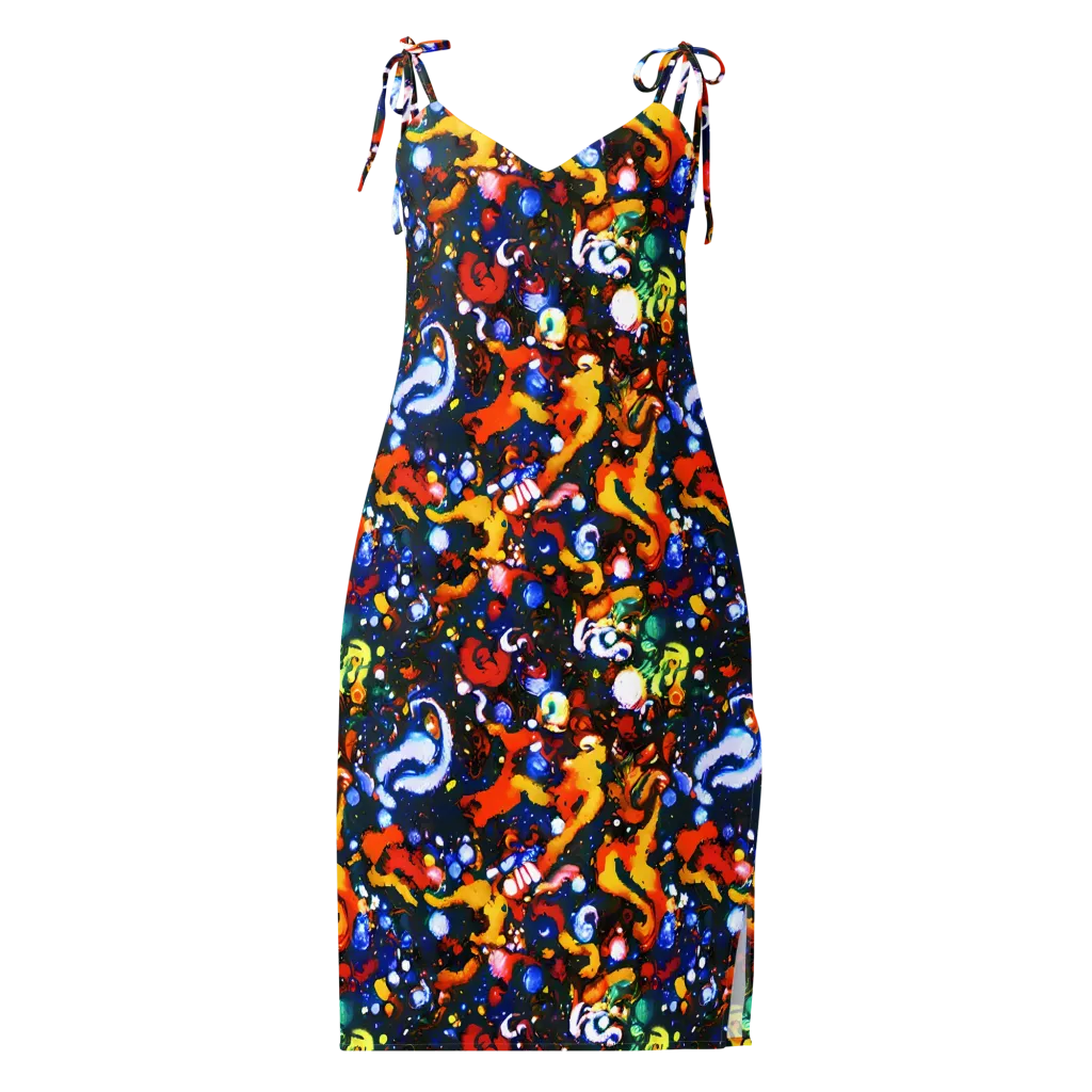 Orchid Voltage on Slip Dress — Front