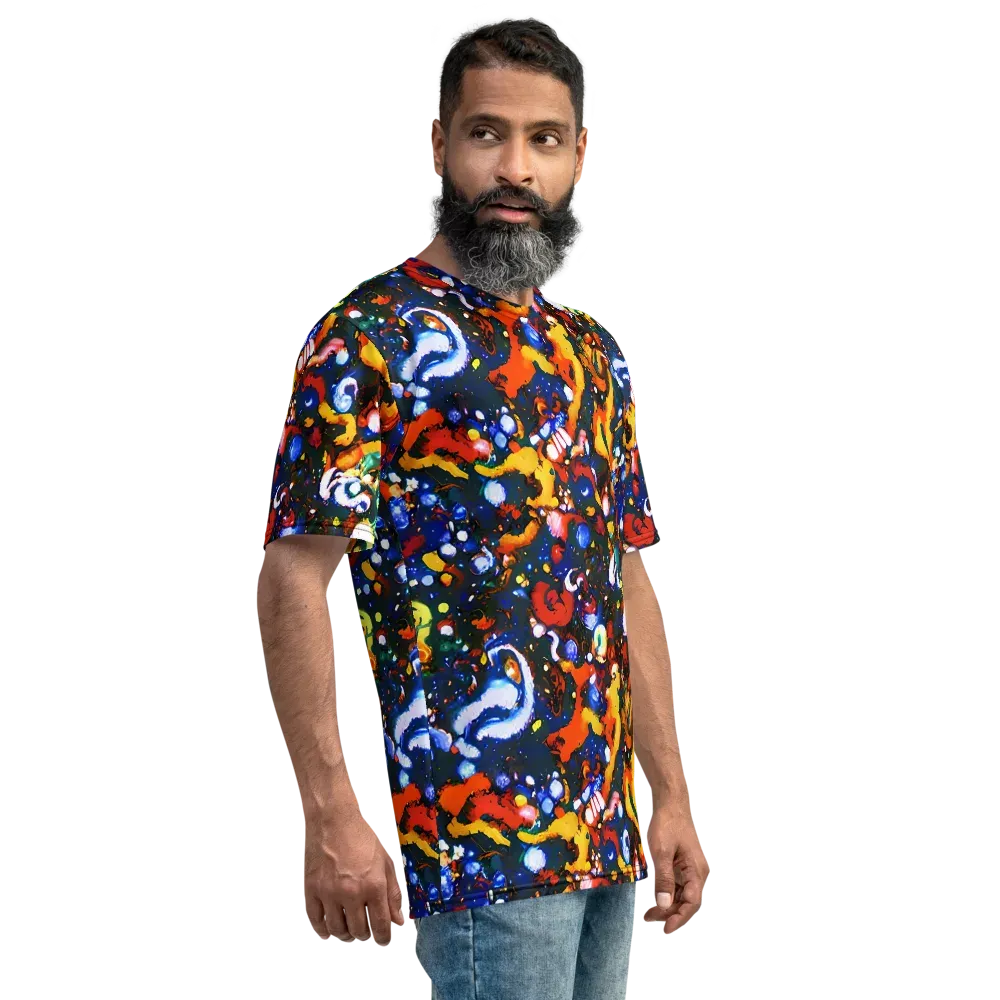 Orchid Voltage on Men's Crew Neck T-Shirt — Right