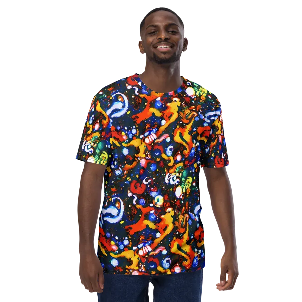 Orchid Voltage on Men's Crew Neck T-Shirt — Front