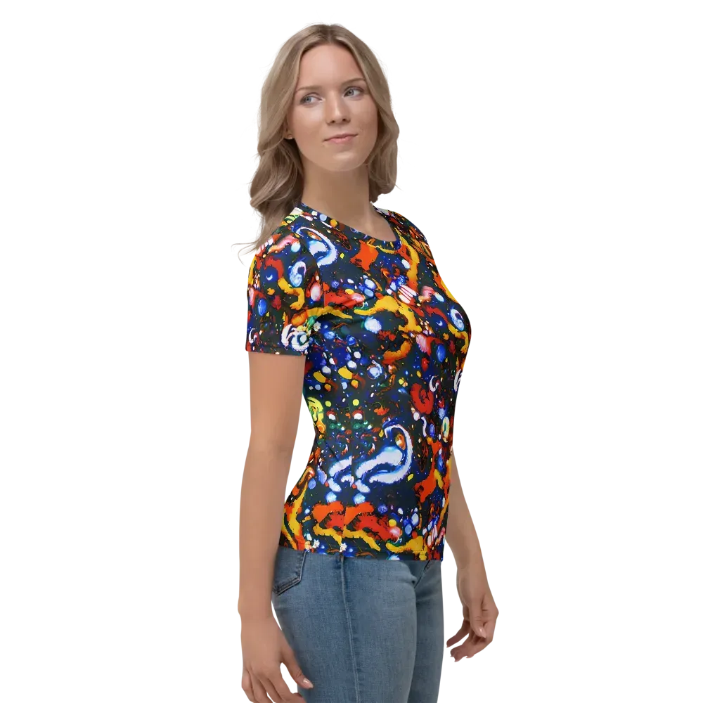 Orchid Voltage on Women's Crew Neck T-Shirt — Right