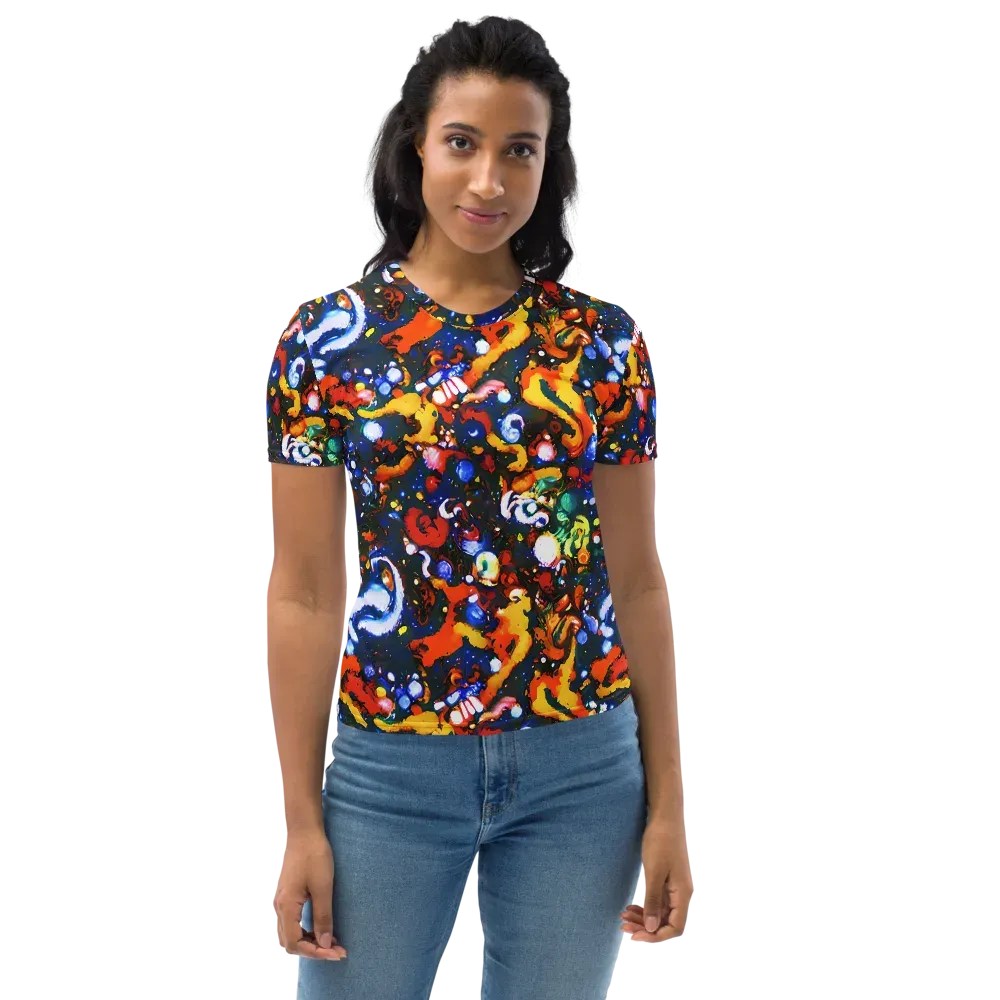 Orchid Voltage on Women's Crew Neck T-Shirt — Front