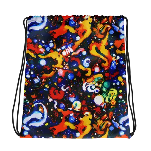Orchid Voltage on a Drawstring Bag