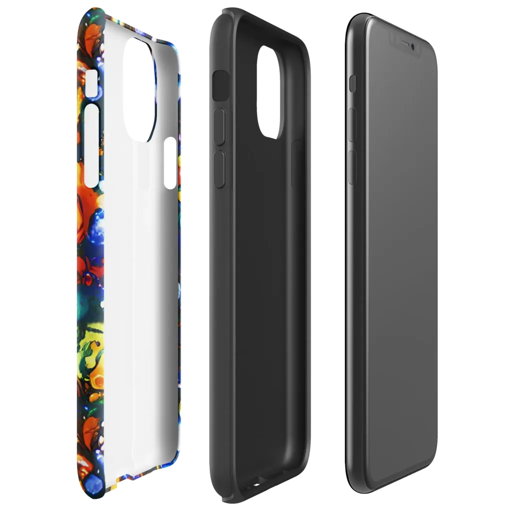 Orchid Voltage on Tough Case for iPhone® — Right