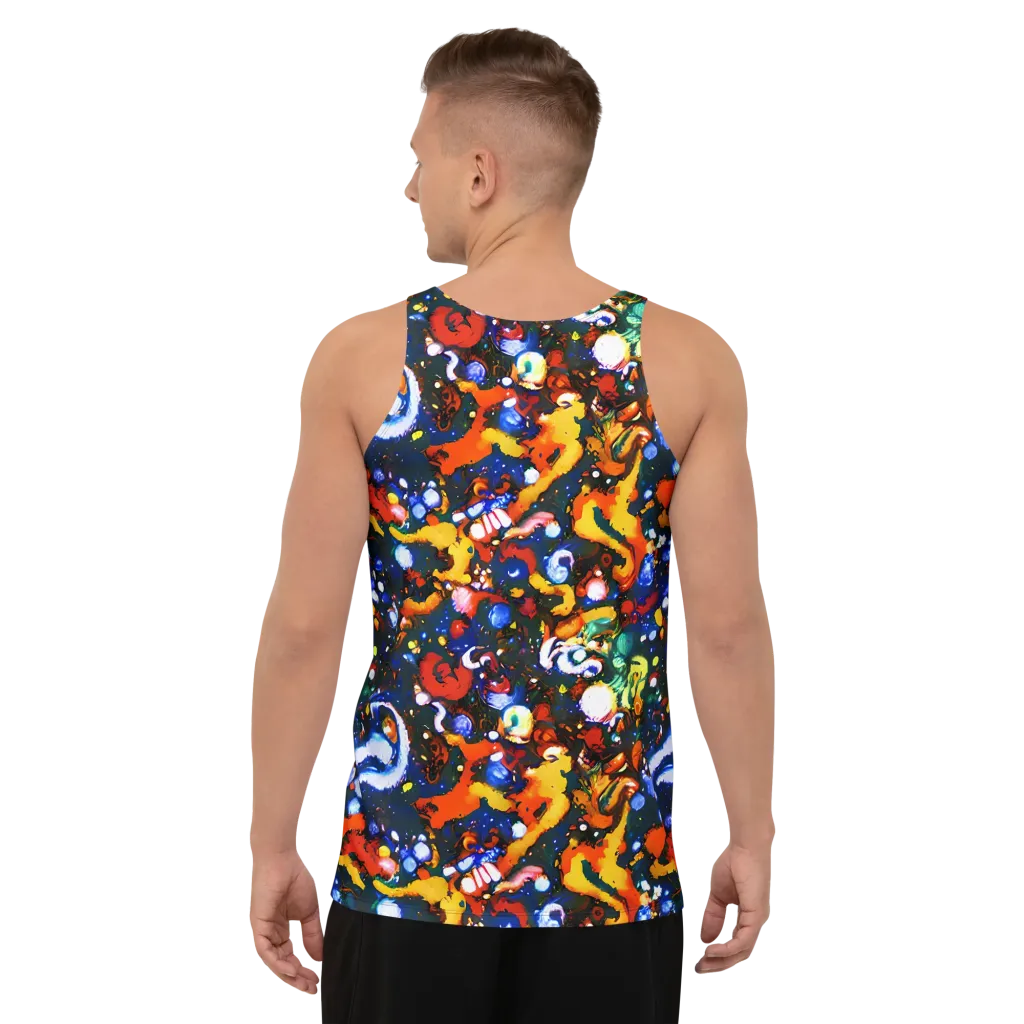 Orchid Voltage on Men's Tank Top — Back
