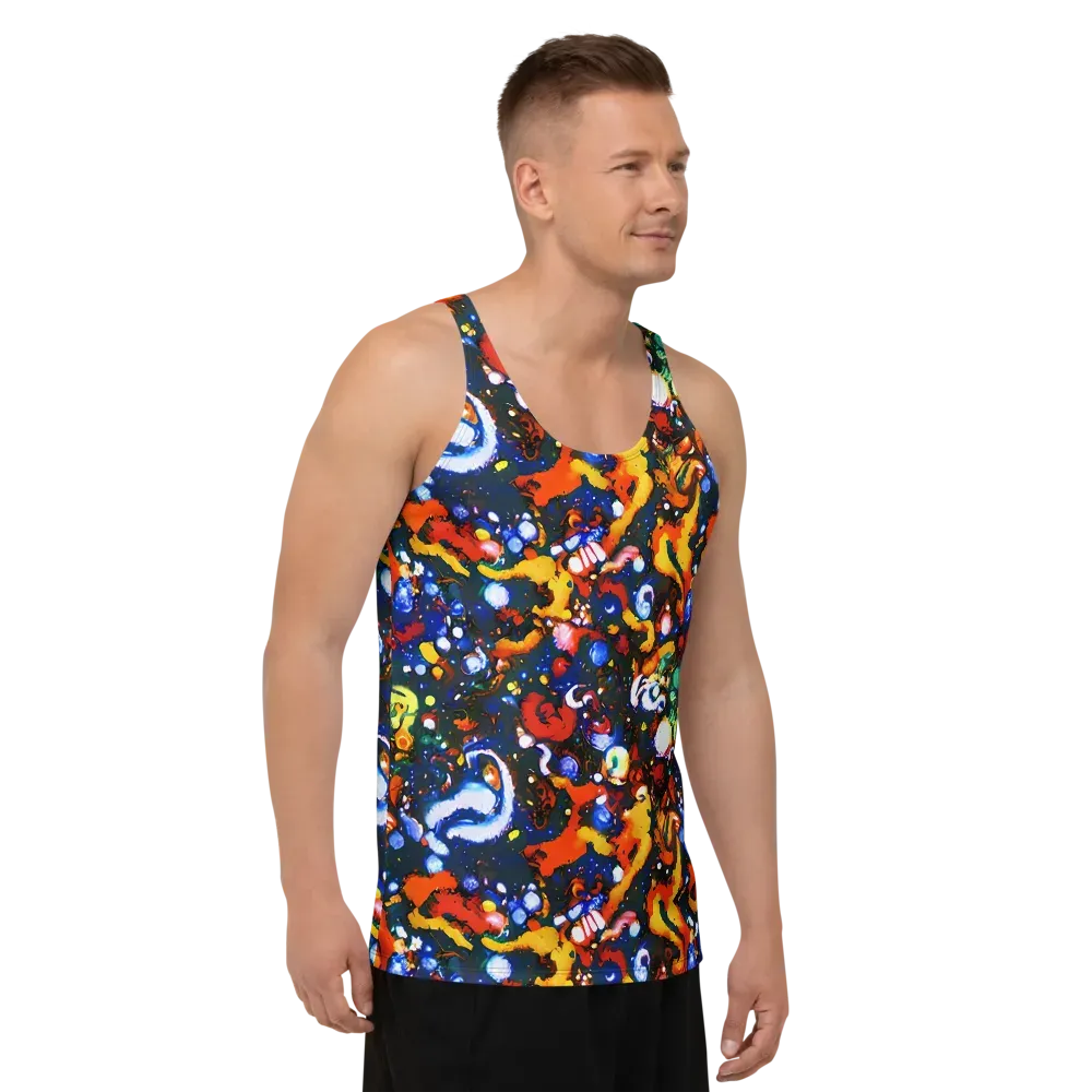 Orchid Voltage on Men's Tank Top — Right Front