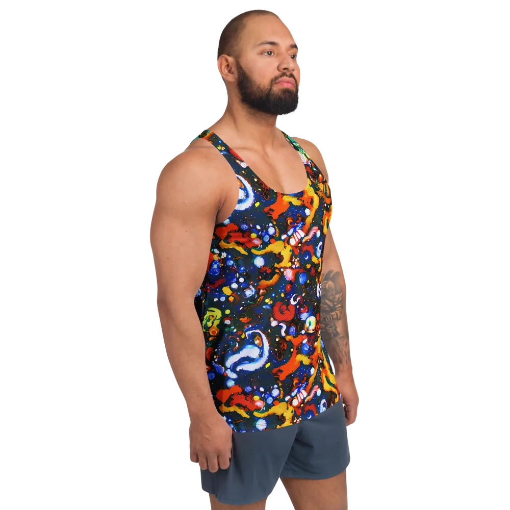 Orchid Voltage on Men's Tank Top — Right Front