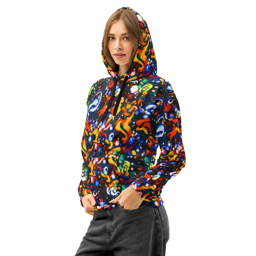 Orchid Voltage on Cotton Hoodie — Left Front