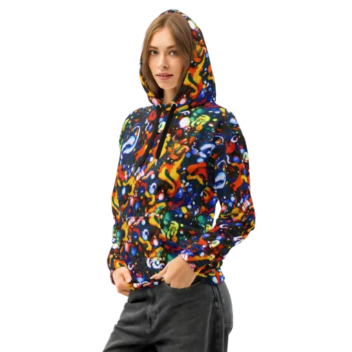 Orchid Voltage on a Cotton Hoodie