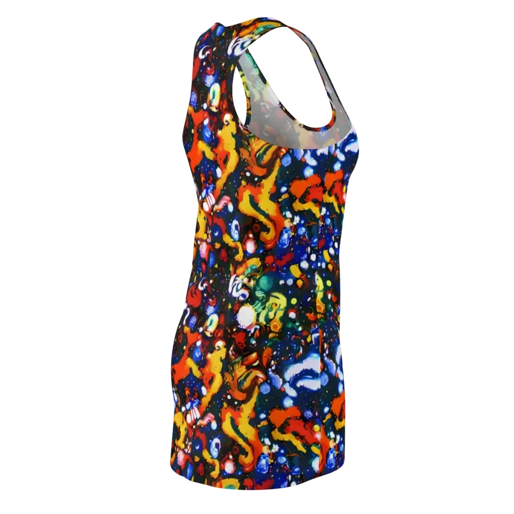 Orchid Voltage on Racerback Dress — Back Side