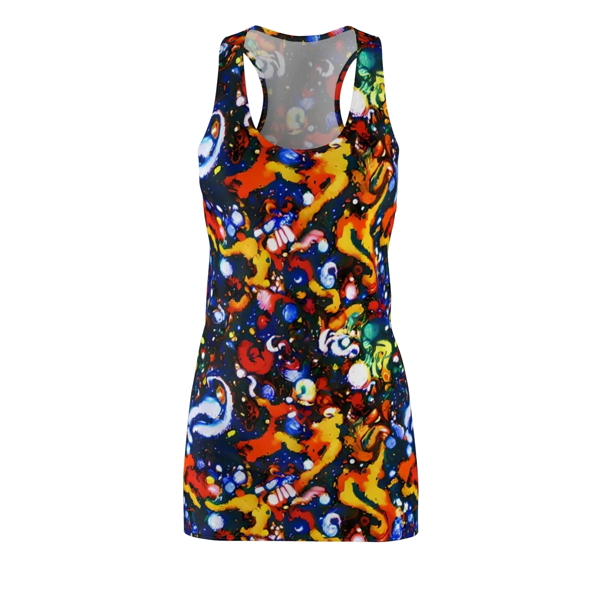 Orchid Voltage on Racerback Dress — Front