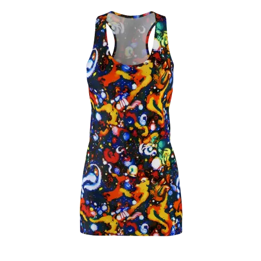 Orchid Voltage on a Racerback Dress