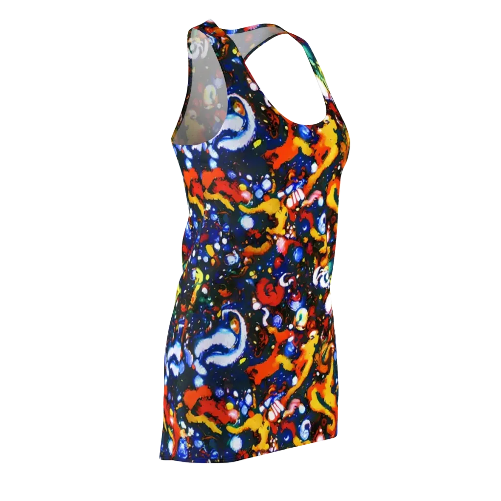 Orchid Voltage on Racerback Dress — Front Side