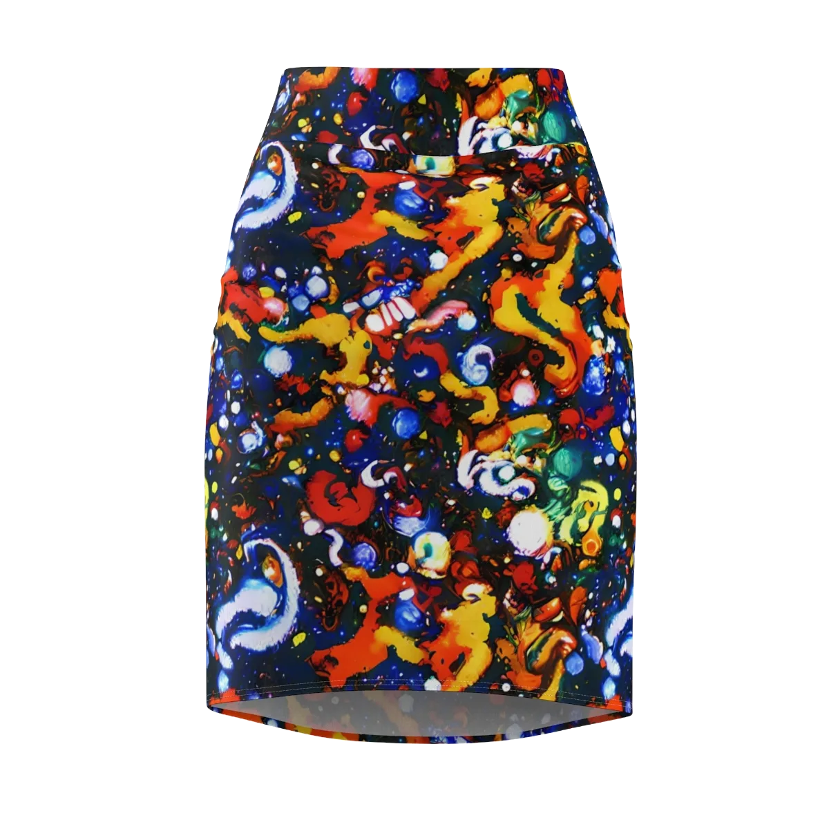 Orchid Voltage on Pencil Skirt — Front