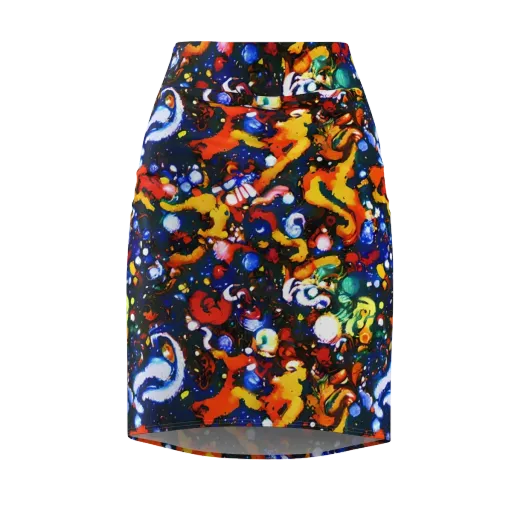 Orchid Voltage on a Pencil Skirt
