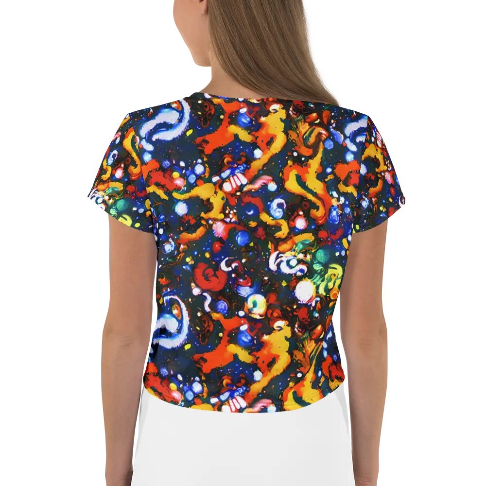 Orchid Voltage on Crop Tee — Back