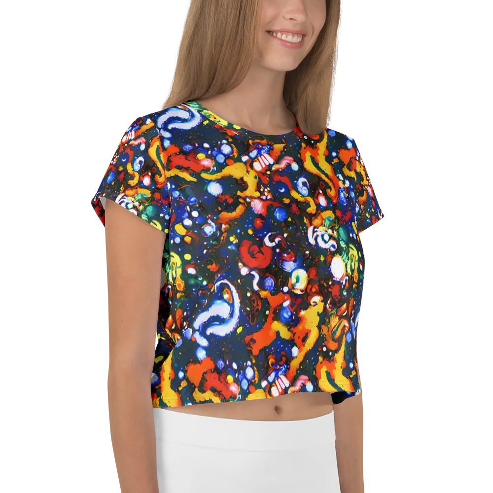 Orchid Voltage on Crop Tee — Right