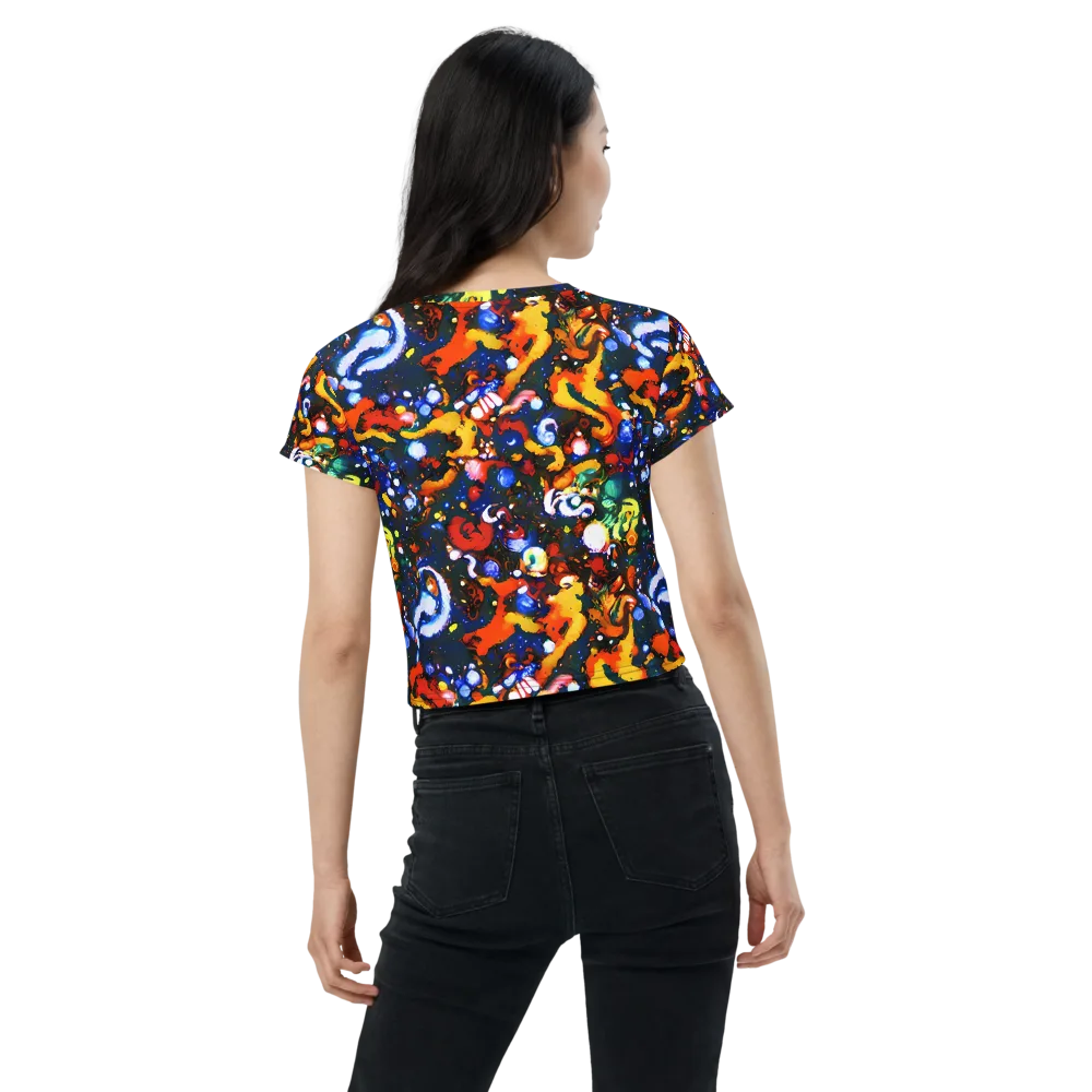 Orchid Voltage on Crop Tee — Back