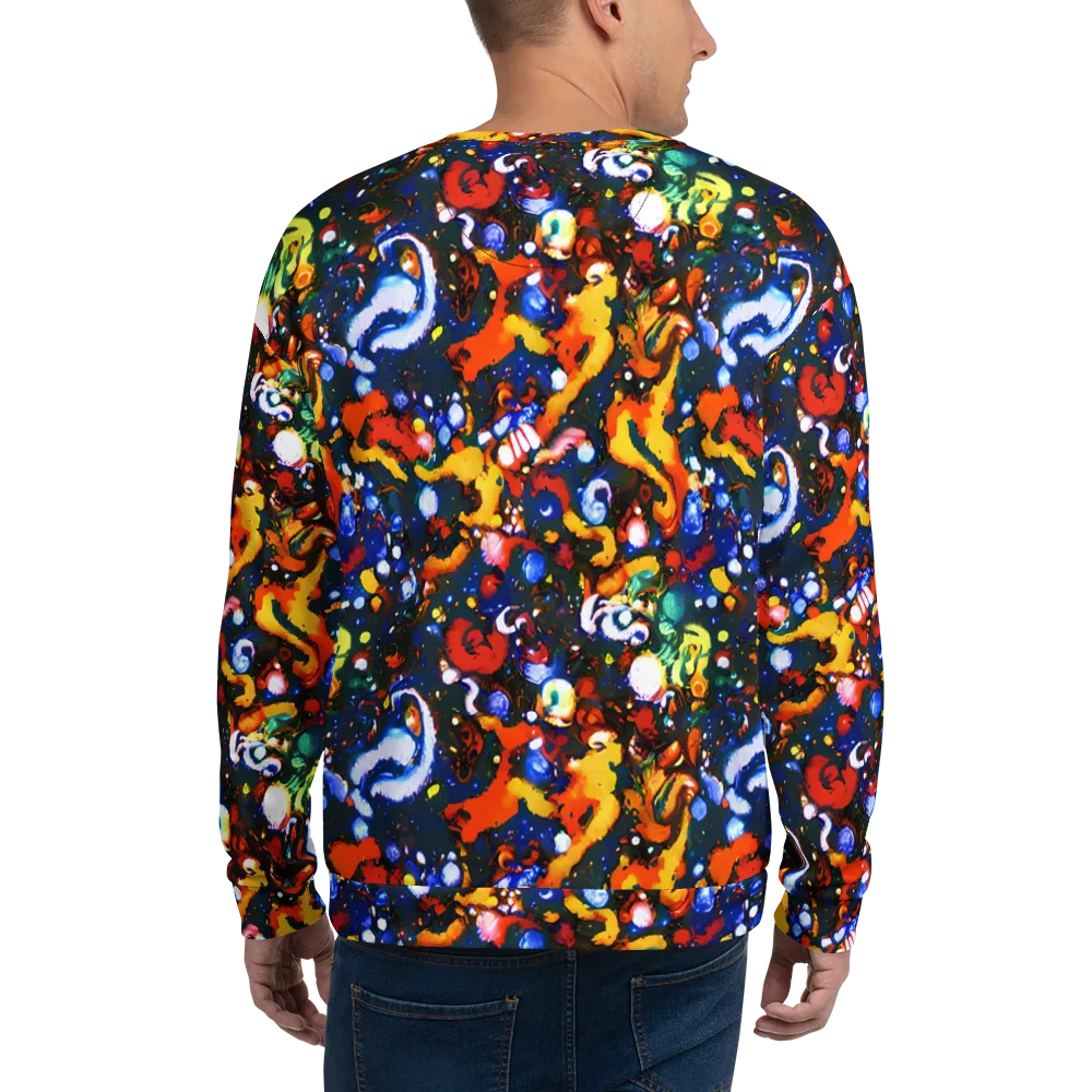 Orchid Voltage on Sweatshirt — Back