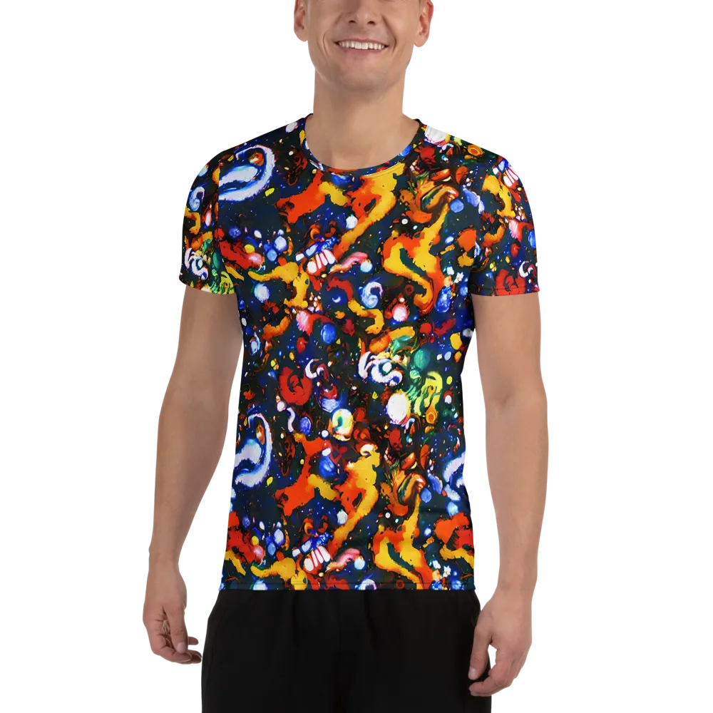 Orchid Voltage on Men's Athletic T-Shirt — Front